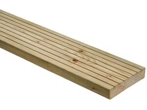 Wickes Natural Pine Deck Board - 25 x 120 x 1800mm