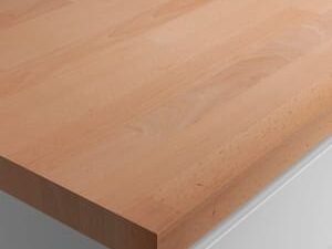 Wickes Solid Wood Worktop - Solid Beech 600mm x 28mm x 3m
