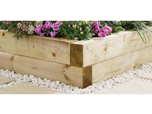 Wickes Garden Sleeper - Light Green 100 x 150mm x 1.8m