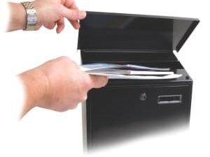 Sterling MB04BK Grand Post Box - Black