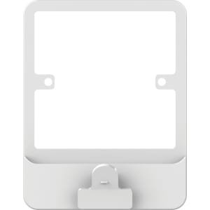 Lisse 1 Gang Plate Switch Surround with Clip – White