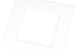 Wickes Single Finger Plates  - White Pack of 2