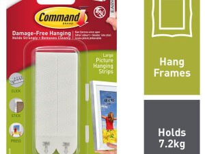 Command White Large Picture Hanging Strips - 4 Pairs