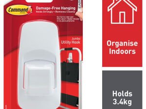 Command White Jumbo Hook