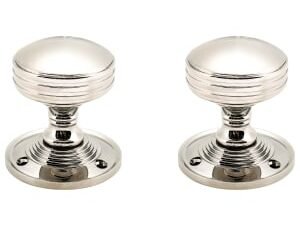 Rimmed Mortice Door Knob Satin Nickel - 1 Pair