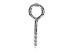 Wickes Zinc Screwed Eyes - 40mm - Pack of 10
