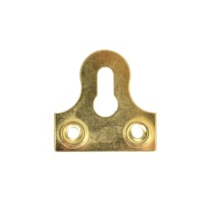 Wickes Slotted Brass Glass Plate – 33mm – Pack of 10