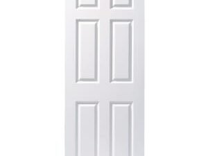 Wickes Lincoln White Smooth Moulded 6 Panel Internal Door - 1981 x 838mm