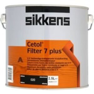 Sikkens Cetol Filter 7 Plus Woodstain Ebony 2.5L