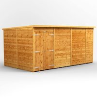 14 x 8 Power Pent Double Door Shed No Win
