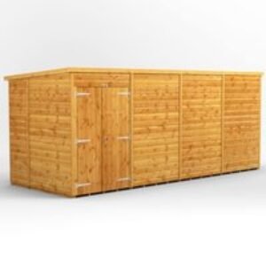 16 x 6 Power Windowless Pent Double Door