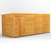 16 x 6 Power Windowless Pent Double Door