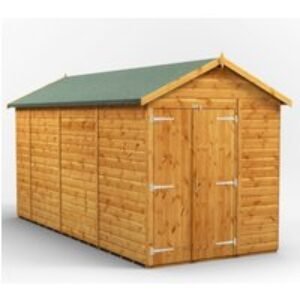 14 x 6 Power Windowless Apex Double Door