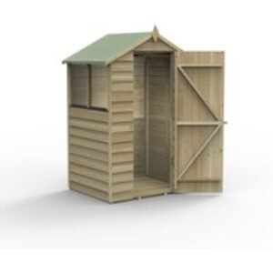 Overlap Pressure Treated 4 x 3 Apex Shed Home Delivery
