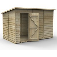 Overlap Pressure Treated 10 x 6 Pent Shed - No Window Home Delivery
