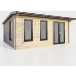 18 x 12 Power Apex Log Cabin Right Doors