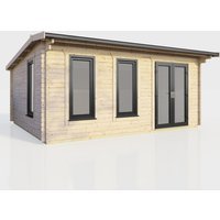 18 x 12 Power Apex Log Cabin Right Doors