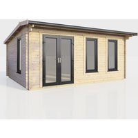 18 x 12 Power Apex Log Cabin Left Doors