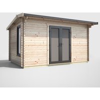 14 x 8 Power Apex Log Cabin Centre Doors