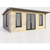18 x 10 Power Apex Log Cabin Centre Doors