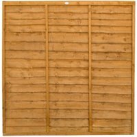 Trade Lap Dip Treated Fence Panel 6ft x 6ft (1.83m x 1.83m)