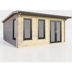 16 x 14 Power Apex Log Cabin Right Doors