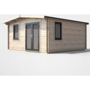 16 x 14 Power Chalet Log Cabin Right Doors