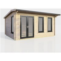 16 x 10 Power Apex Log Cabin Left Doors
