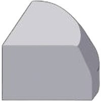 Marshalls British Standard Half Battered Quadrant Concrete Kerb - 305mm x 305mm x 255mm