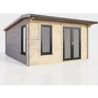14 x 14 Power Apex Log Cabin Right Doors