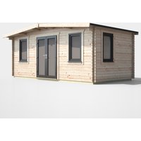 10 x 18 Power Chalet Log Cabin Centre Door