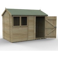 Timberdale 10 x 6 Reverse Apex Shed - Installed