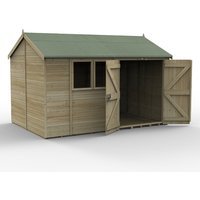 Timberdale 12 x 8 Reverse Dble Dr Shed – Installed