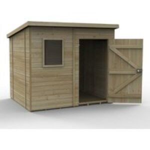 Timberdale 8 x 6 Pent Shed - Installed