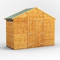 4 x 10 Power Apex Double Door Security Shed