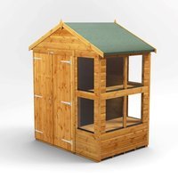 4 x 6 Power Apex Double Door Potting Shed