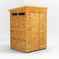 4 x 4 Power Pent Security Shed