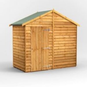 4 x 8 Power Overlap Apex Windowless Shed