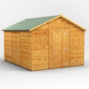 12 x 10 Power Apex Windowless Shed