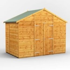 6 x 10 Power Apex Windowless Double Door Shed