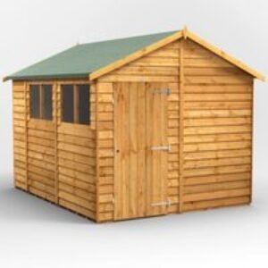 10 x 8 Power Overlap Apex Shed