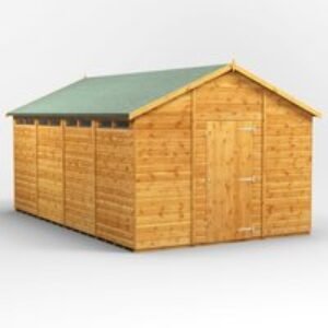16 x 10 Power Apex Security Shed