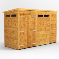 10 x 4 Power Pent Double Door Security Shed