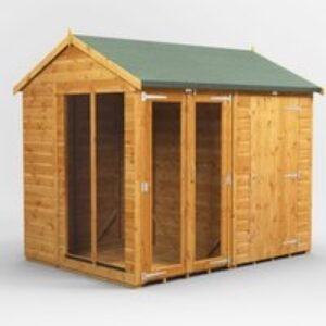 8 x 6 Power Apex Summerhouse With 4ft Side Store
