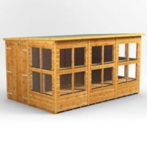 12 x 8 Power Pent Double Door Potting Shed
