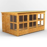 12 x 8 Power Pent Double Door Potting Shed