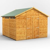10 x 10 Power Apex Double Door Security Shed
