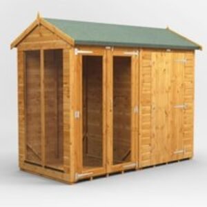 8 x 4 Power Apex Summerhouse With 4ft Side Store