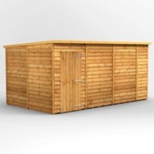 14 x 8 Power Overlap Pent Windowless Shed