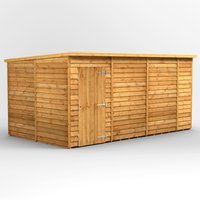 14 x 8 Power Overlap Pent Windowless Shed